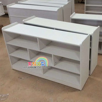 New wooden White kindergarten childrens corner toy cabinet storage rack European-style Montesori teaching cabinet multi-function cabinet