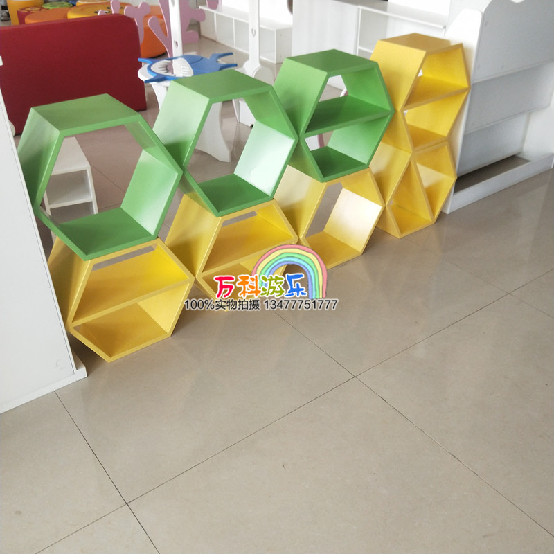 Multifunctional square cabinet kindergarten corner work display cabinet display cabinet hexagonal free combination frame modeling cabinet