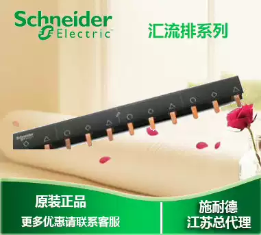 Schneider 4P bus 12 bits can be connected to 3 4P air-open connection copper row wiring row A9XPH412