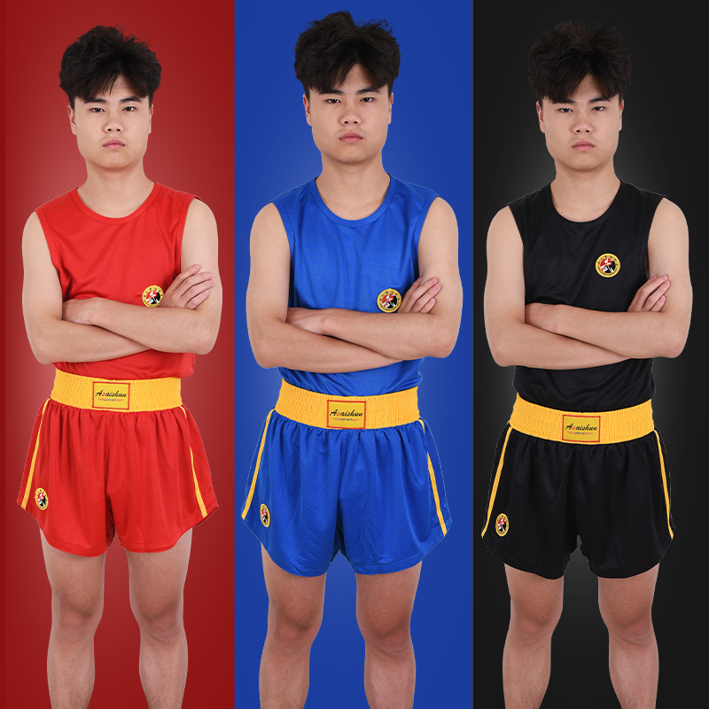 Sanda Clothing Training Uniform Boxing Clothing Women's Sanda Clothes Sanda Pants Men's Fighting Muay Thai Shorts Combat Clothing