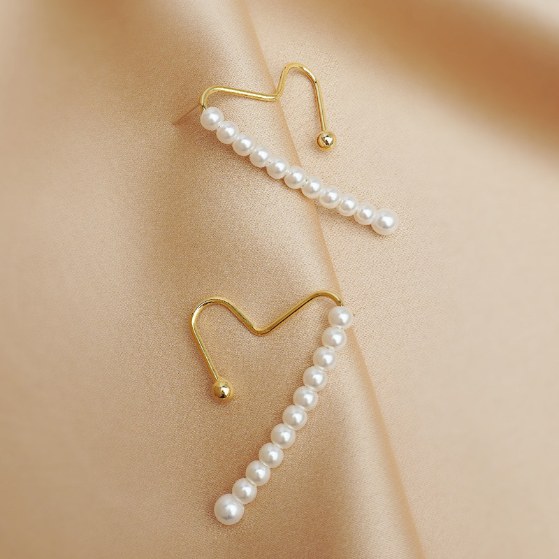 Pearl earrings 2022 new trendy summer cold wind niche design sense high-level atmosphere earrings female earrings