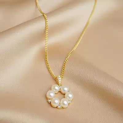 NAKO Pearl Girl light luxury niche design sense sweater accessories exquisite ins cold style simple choker