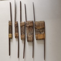 Qing Dynasty craftsmans tools a set of five iron tools completely preserved as shown in the picture maintaining the authenticity of the old objects