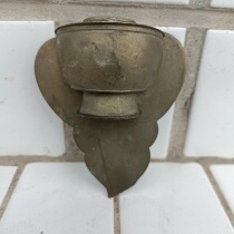 古玩杂项老物件收藏晚清民国白铜鸟食罐保存完整正常使用保老保真