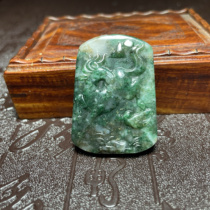 Jade carving horse du jade pendant zodiac horse pendant horse stepping on flying swallow Nanyang Dushan jade