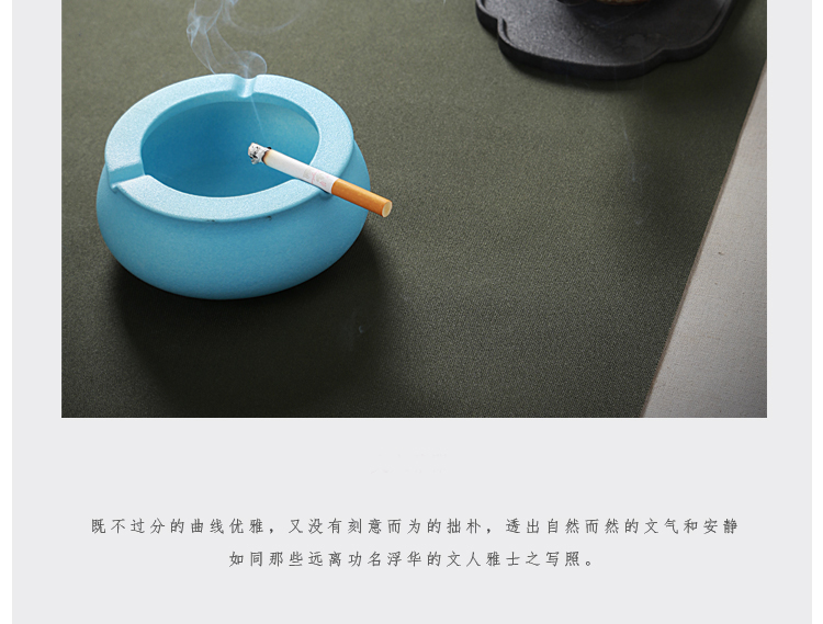 Hong bo acura creative fashion KTV room hotel ceramic ashtray move customization large sitting room office