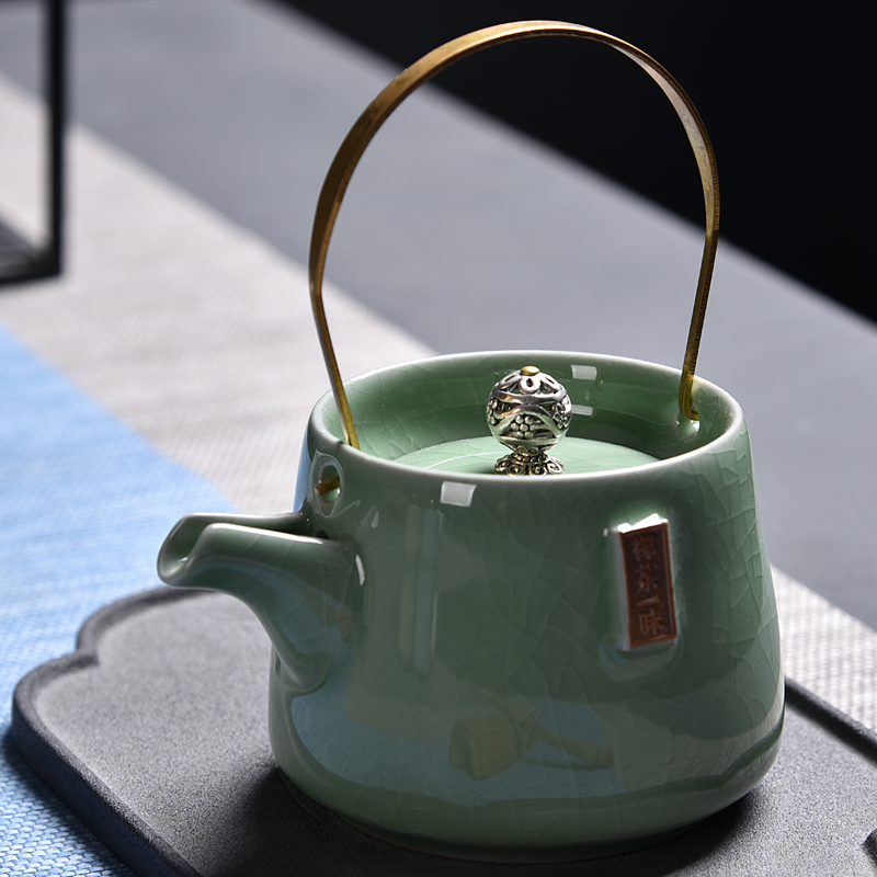 Hong bo the best small girder pot of archaize coarse pottery cooking pot pu - erh tea tea kettle single pot of Japanese kung fu tea set