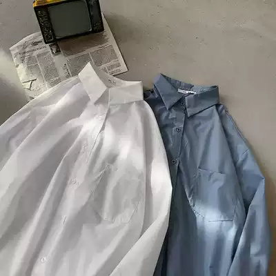 pure ピ ュ concubator shirt boys Net Red very fairy top male Korean version of the trend shirt rugby handsome inside base shirt