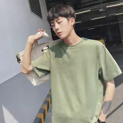 Hong Kong style short-sleeved men's t-shirt trend all-match Korean version of boys half-sleeved 2021 trend brand super fire cec top T-shirt ins