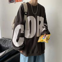 Sweatshirt mens autumn winter style round collar boys Chauded blouses The trend easing 100 hitch-port wind bf spring eroy dress