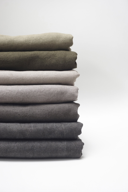 Plant-Dyed Fabric, Potato-Dyed, Onion-Skinned, Plain Cotton and Linen, Hand-Dyed Fabric