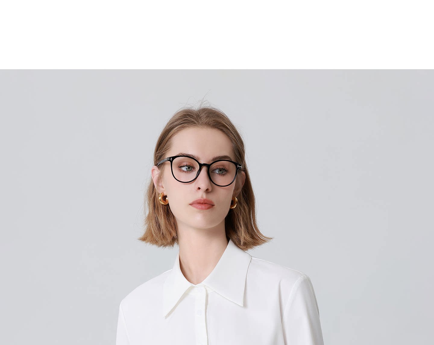No-Iron White Shirt for Women, Suitable for Wearing under a Suit, Professional Shirt for Civil Servant Commuting and Interview Attire, Formal Top — تصویر 1