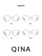 QINA's 2026 new myopia glasses women's cat-eye frame can be equipped with anti-blue light comfortable frame QA6020