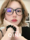 QINA cat-eye frame plain glasses can be equipped with prescription small frames QJ5186