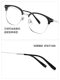 QINA Qina glasses frame 26 new myopia frames business eyebrow frame half frame versatile and can be matched with glasses for men QA6015