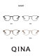 QINA Qina 26 new product plain black frame glasses for short-sighted women can be equipped with anti-blue light high-end frames for men QJ5211