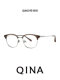 QINA Qina glasses frame 26 new myopia frames business eyebrow frame half frame versatile and can be matched with glasses for men QA6015