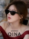 Qina Zhao Lusi same style cat eye sunglasses women's small frame sunglasses QN3009