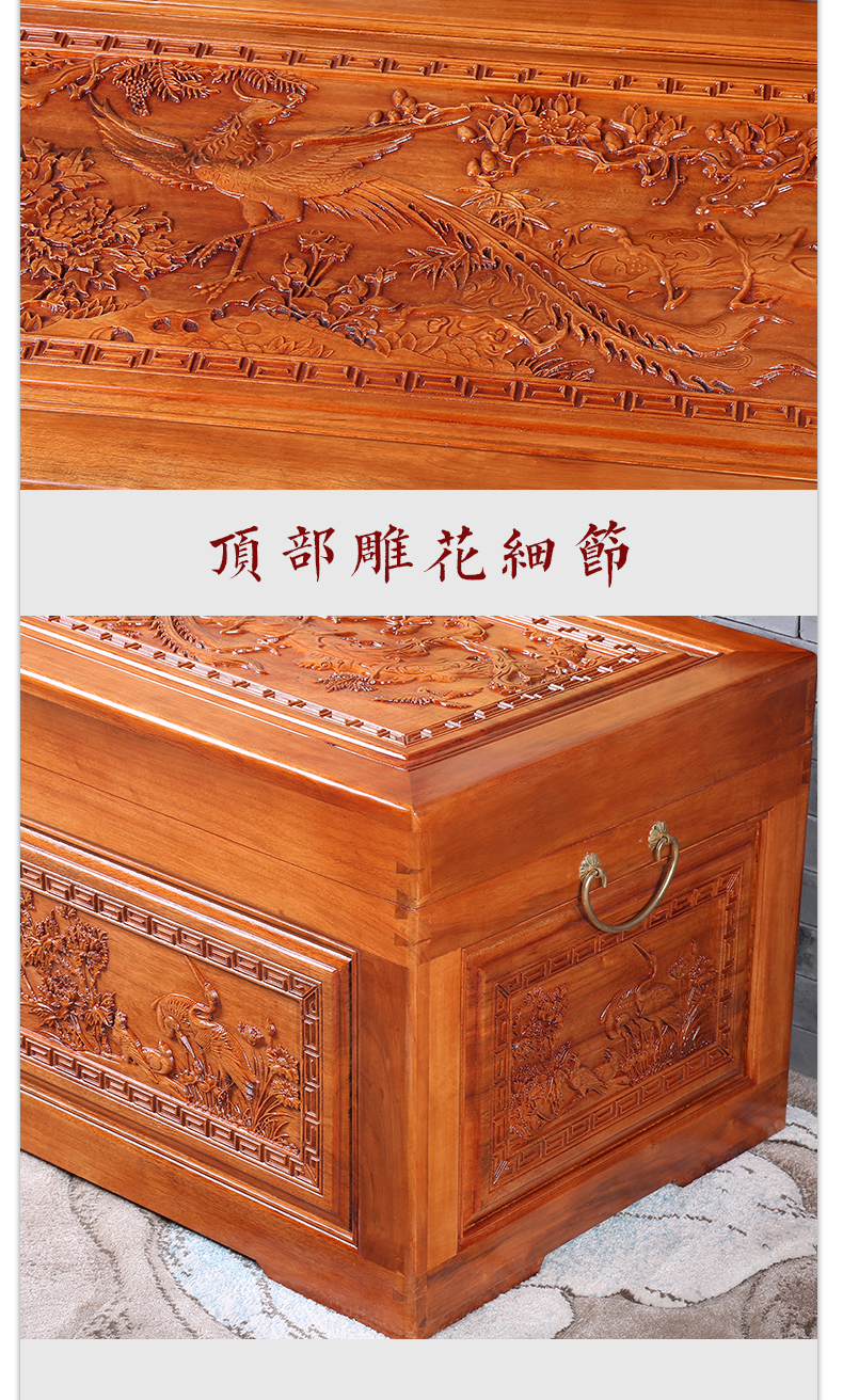 香 樟木箱 全 箱 Trung Quốc lưu trữ tranh gỗ và hộp thư pháp lưu trữ của hồi môn cưới - Cái hộp thùng gỗ sồi
