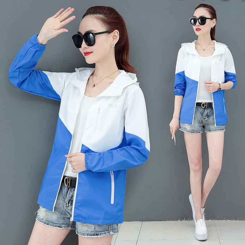 Sunscreen women's anti-UV breathable women's coat 2022 new skin clothes ultra-thin waterproof outdoor windbreaker