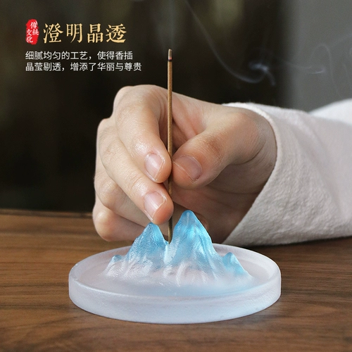 思友 Liuli Siang вставил крытый ароматный ароматный ароматный агарвудский сандаловой кусочек чайная церемония Zen Home Decoration