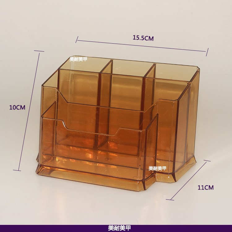 美甲工具收纳盒箱桶 笔筒砂条搓条棉签片死皮剪收纳盒箱套装桌面