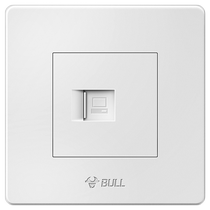 Bull network cable panel Gigabit network dual network port fiber optic computer socket Category 6e panel 86 type network cable box