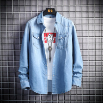 Mens outerwear 2021 new mens spring fashion handsome casual clothes thin spring and autumn denim jacket top