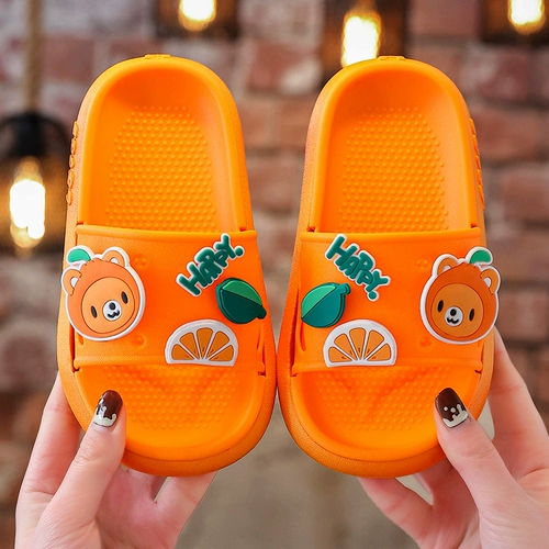 Детские мультяшные тапочки для мальчиков для принцессы, нескользящие слайдеры, семейный стиль