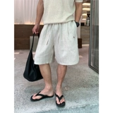 Льняные брюки из лиоцелла и тенселя, мужские летние брюки в стиле «старые деньги», одежда с вышивкой, драпировка, ятаган, широкие повседневные брюки