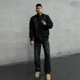 Мужская осенняя куртка, бейсбольная короткая форма, изысканный стиль