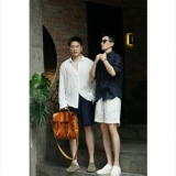 Мужские белые штаны, тонкие элитные шорты для отдыха, оверсайз