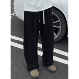 Летние тонкие белые штаны для отдыха, из хлопка и льна, свободный прямой крой