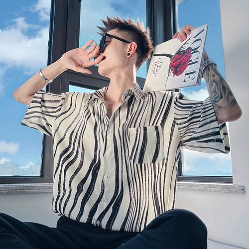 Рубашка, свободный крой, изысканный стиль