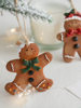 Hromeo Christmas Gingerbread Man Pendant Christmas Tree Decoration Pendant Scene Layout Props Christmas Decoration