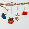 Hromeo Christmas resin small pendant desktop Christmas tree garland decoration handmade diy accessories Christmas decorations