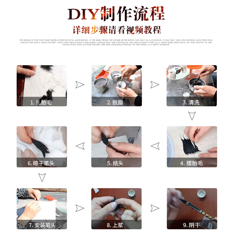 Chó năm bé tự làm bé tóc lưu niệm làm cho bé tùy chỉnh bàn chải tự làm sáng tạo bộ sưu tập mùa thu - Quà lưu niệm cho bé / Sản phẩm cá nhân quà sinh nhật cho bé gái 2 tuổi