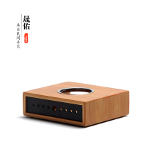 Shengyou glass teapot heating base warm tea plant flower and grass tea set warm tea maker bamboo insulation base Tea stove candle