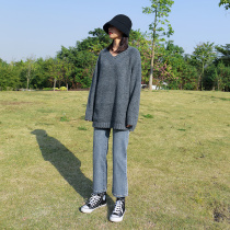 High waisted straight jeans women spring and autumn 2021 New loose slim high Joker slim ankle-length pants