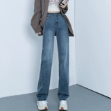 Весенние прямые свободные джинсы, летние штаны, высокая талия, по фигуре