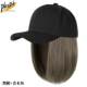 Baseball Cap with Wig, Integrated Sunshade, Summer Short Hair, Women's Fashion, Trendy, Breathable, Chemotherapy Cap