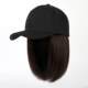 Baseball Cap with Wig, Integrated Sunshade, Summer Short Hair, Women's Fashion, Trendy, Breathable, Chemotherapy Cap