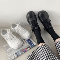 Big head minority salt small white shoes children 2021 spring new students thick-soled Sports Board shoes ins tide Wild