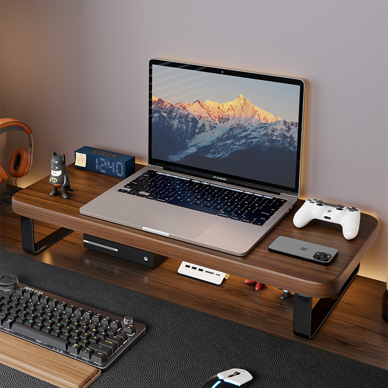 A tool to enhance office aesthetics 🖥️ Solid wood computer stand ...