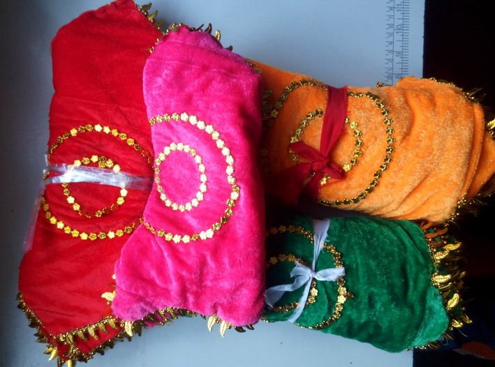 Ethnic minority handkerchief Seedlings Song Handkerchief transfer items Dancing Props Anise Towel Red Green Yellow Rose 4 Thrones