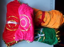 Minority handkerchiefs Yangko handkerchief two-person transfer supplies dance props octagonal scarves red green yellow rose 4 colors