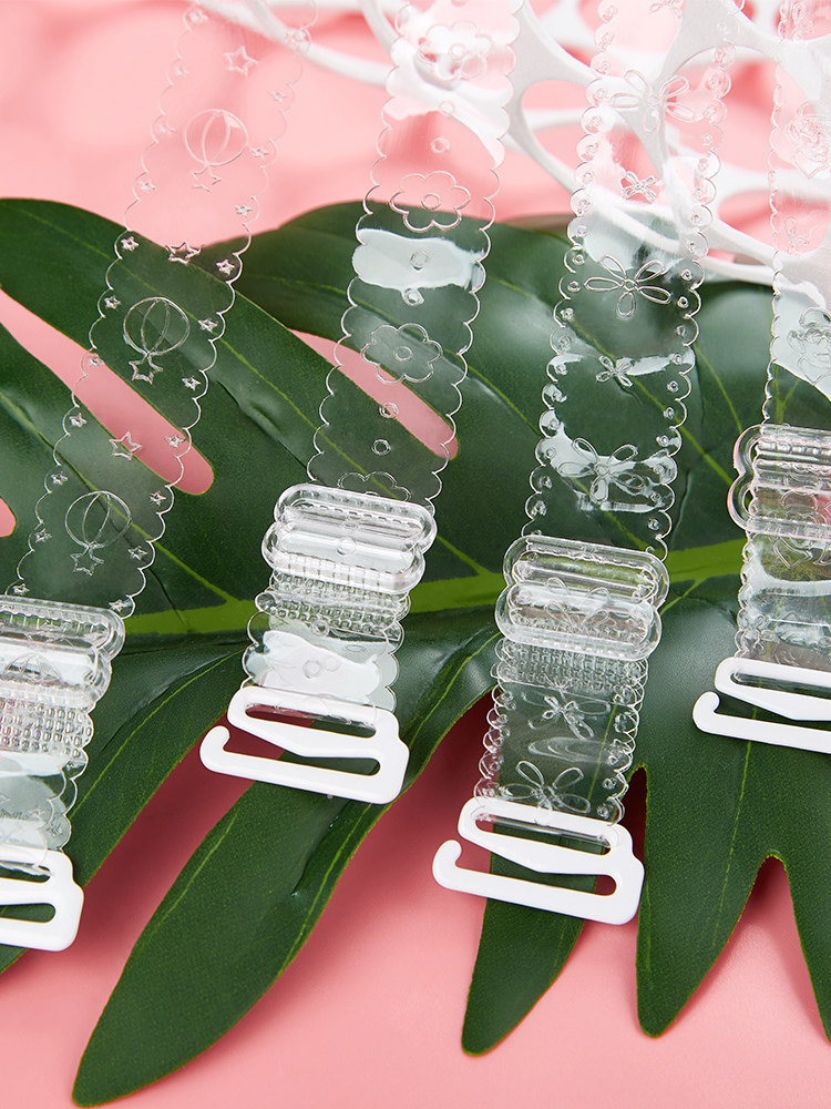 Flower-shaped transparent invisible shoulder strap wide non-slip incognito word shoulder artifact sexy underwear Underwear shoulder strap for children