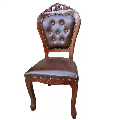 2020 Hotel chair box large round table matching dining chair new Chinese wrought iron fabric leather wood frame custom new products
