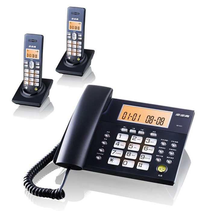 Bubugao telephone W101 digital cordless phone Chinese child machine one tuo two step by step telephone 101