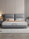 Light Luxury Leather Bed, Modern and Simple Master Bedroom Bed, High-End Atmospheric Double Bed, Upholstered Bed 1.5/ 1.8m Wedding Bed